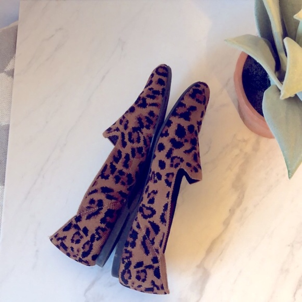 ALFANI-Golden Brown & Black Animal Print Slip On Loafers-Size 7 - Picture 7 of 10